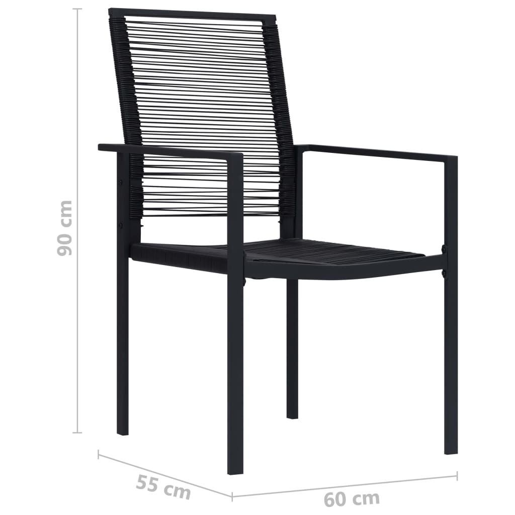Zestaw jadalniany ogrodowy, Stół 80x80x74 cm, Krzesło 60x55x90 cm