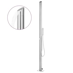 Vrtni tuš 220 cm nerjaveče jeklo