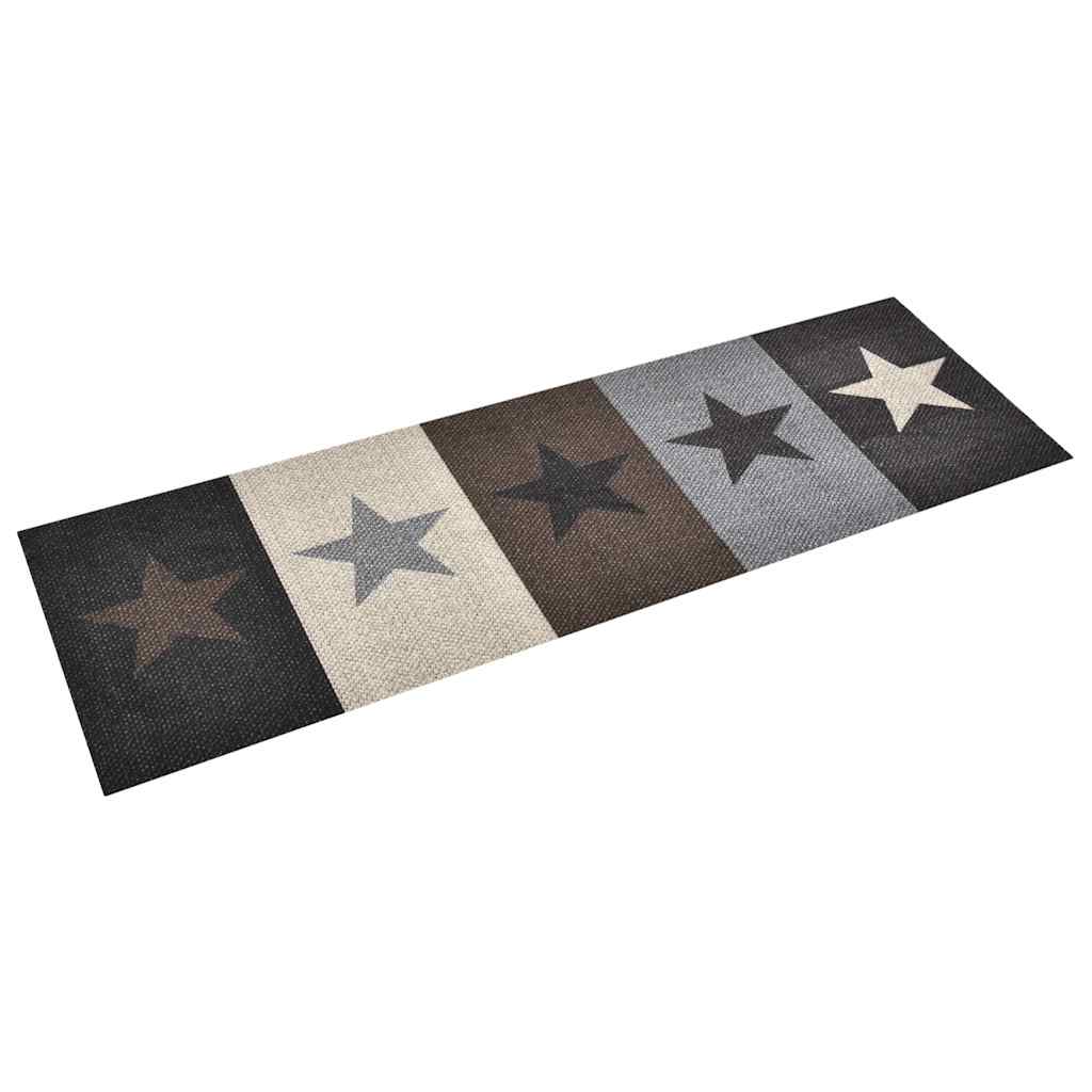 vidaXL Kuchyňský koberec pratelný Hvězdy 45 x 150 cm
