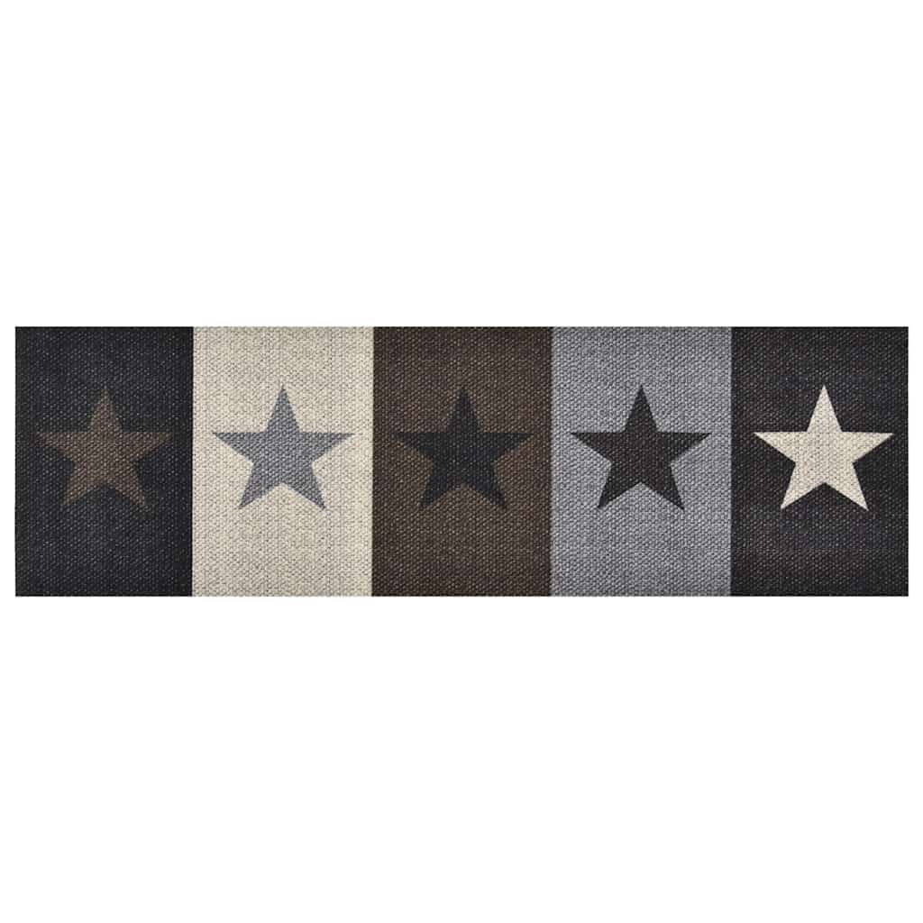 Thumbnail - vidaXL Küchenbodenmatte Waschbar Stern 45x150 cm