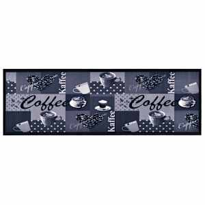 Kuchyňský koberec pratelný Coffee modrý 45 x 150 cm - obrázek 1