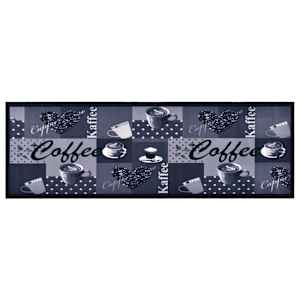 Kuchyňský koberec pratelný Coffee modrý 60 x 180 cm - obrázek 1