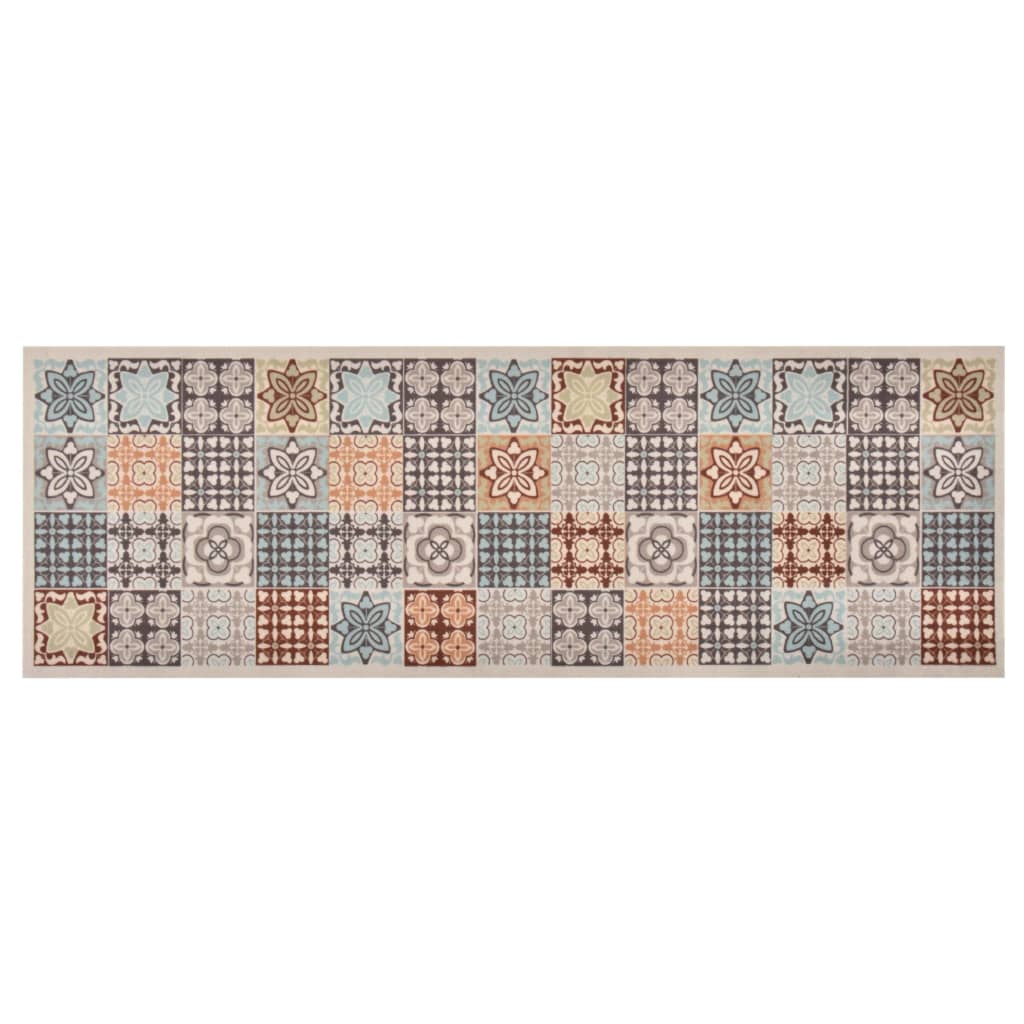 Küchenteppich Waschbar Mosaik Mehrfarbig 60×180 cm