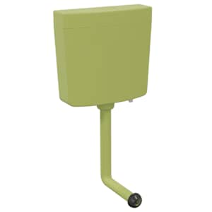Splachovací WC nádržka se spodním přívodem vody 3/6 l olivová - obrázek 2