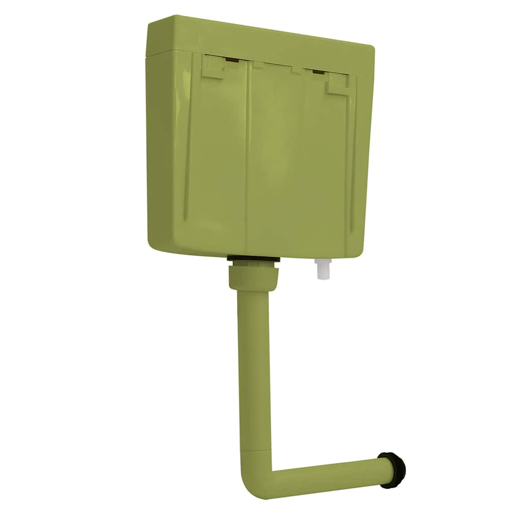 vidaXL WC nádržka so spodným prívodom vody 3/6 l, olivovo zelená