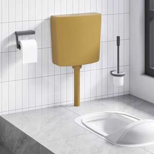 Splachovací WC nádržka se spodním přívodem vody 3/6 l curry