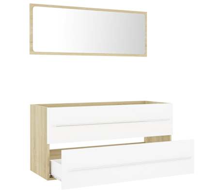 vidaXL &Sigma;&epsilon;&tau; &Epsilon;&pi;ί&pi;&lambda;&omega;&nu; &Mu;&pi;ά&nu;&iota;&omicron;&upsilon; 2 &Tau;&epsilon;&mu;&alpha;&chi;ί&omega;&nu; &Lambda;&epsilon;&upsilon;&kappa;ό/Sonoma &Delta;&rho;&upsilon;&sigmaf; &alpha;&pi;ό &Epsilon;&pi;&epsilon;&xi;. &Xi;ύ&lambda;&omicron;