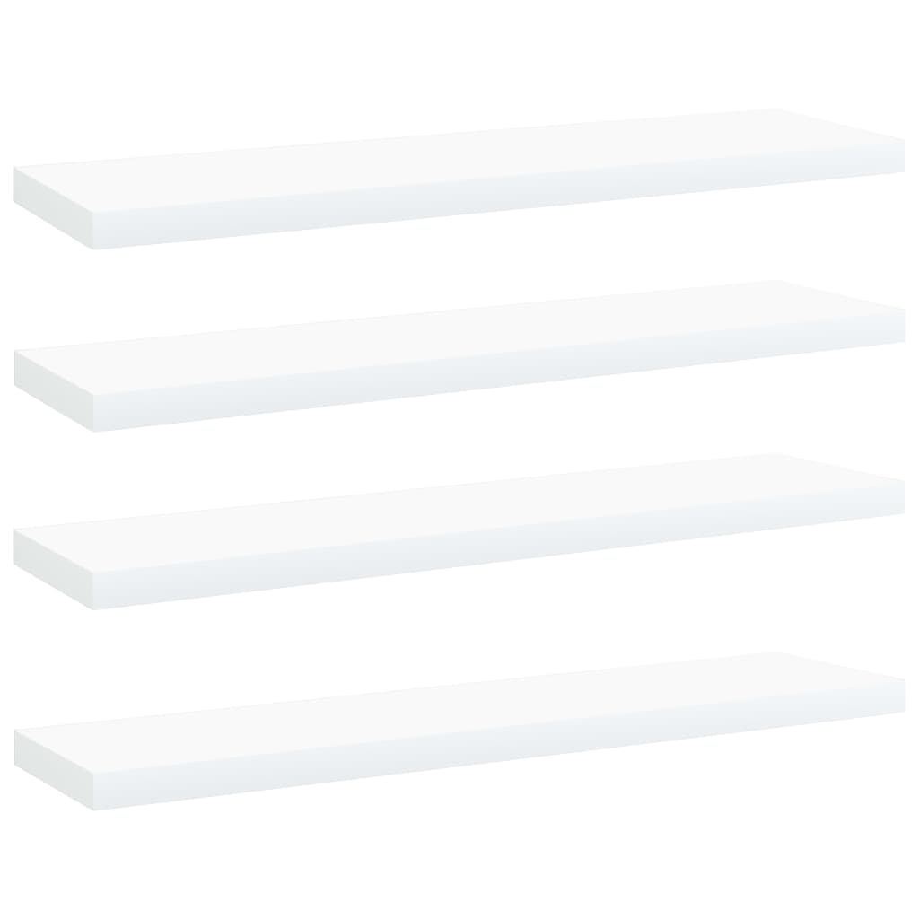 Image of vidaXL Bookshelf Boards 4 pcs White 40x10x1.5 cm Engineered Wood