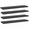 vidaXL riiuliplaadid 4 tk, hall, 40x10x1,5 cm, puitlaastplaat