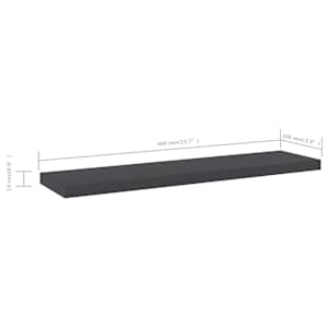 Přídavné police 4 ks šedé 40 x 10 x 1,5 cm dřevotříska - obrázek 5