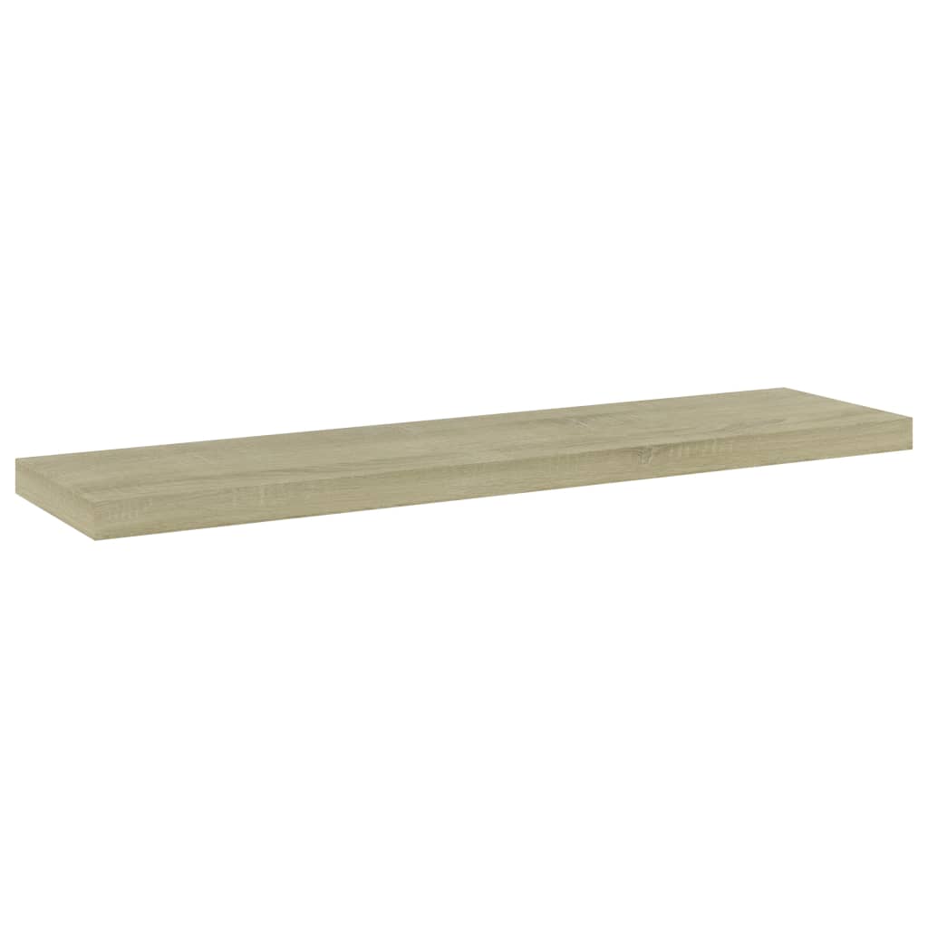 vidaXL Wandschappen 4 st 40x10x1,5 cm bewerkt hout sonoma eikenkleurig afbeelding