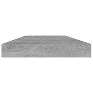 Police na knihy 4 ks betonově šedé 40x10x1,5cm kompozitní dřevo - obrázek 3