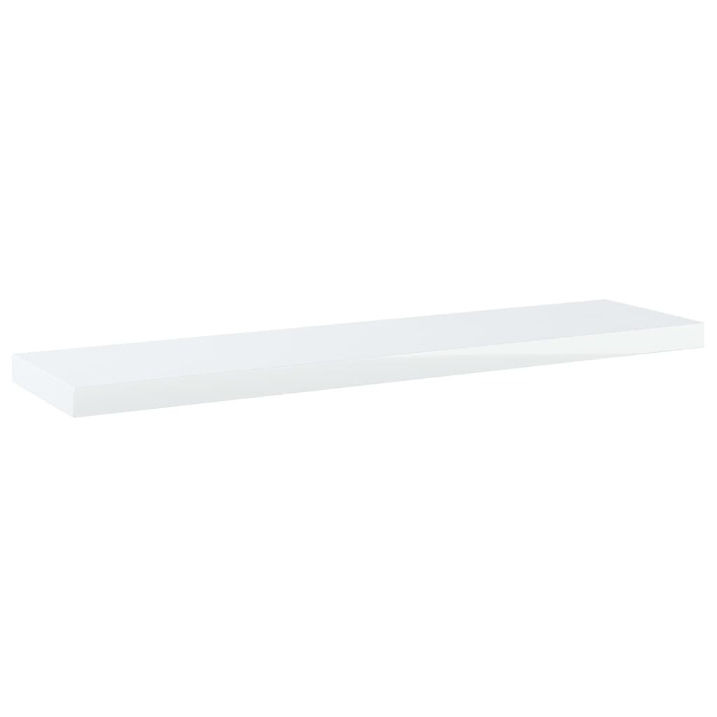 

vidaXL Wandschappen 4 st 40x10x1,5 cm spaanplaat hoogglans wit