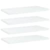 vidaXL riiuliplaadid 4 tk, valge, 40x20x1,5 cm, tehispuit