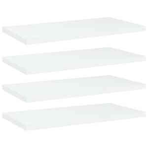 vidaXL riiuliplaadid 4 tk, valge, 40x20x1,5 cm, tehispuit