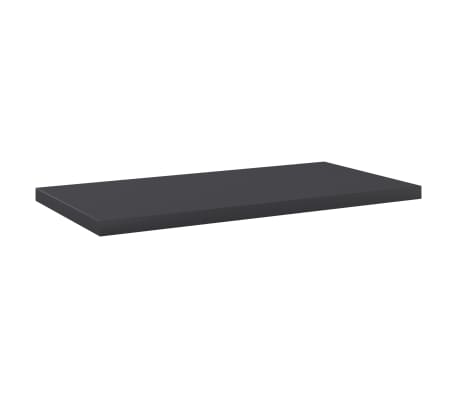 vidaXL Ράφια Βιβλιοθήκης 8 τεμ. Γκρι 40x20x1,5 εκ. από Μοριοσανίδα