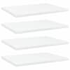 vidaXL riiuliplaadid 4 tk, valge, 40x30x1,5 cm, tehispuit