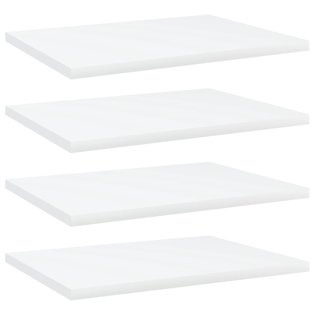 vidaXL Pki na ksiki, 4 szt., biae, 40x30x1,5 cm