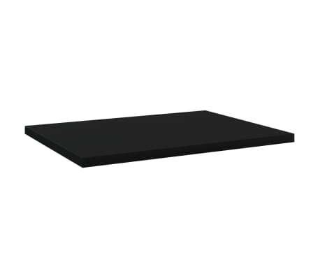 vidaXL Ράφια Βιβλιοθήκης 8 τεμ. Μαύρα 40x30x1,5 εκ. από Μοριοσανίδα