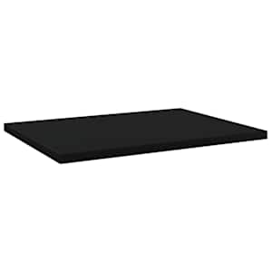 vidaXL Ράφια Βιβλιοθήκης 8 τεμ. Μαύρα 40x30x1,5 εκ. από Μοριοσανίδα