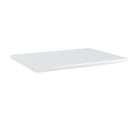 vidaXL Shelf Set of 8 Gloss White Engineered Wood 15.7 x 11.8 in