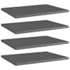 vidaXL riiuliplaadid 4 tk, hall, 40x30x1,5 cm, puitlaastplaat