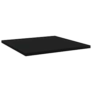 vidaXL Hylleplater 8 stk svart 40x40x1,5 cm sponplate