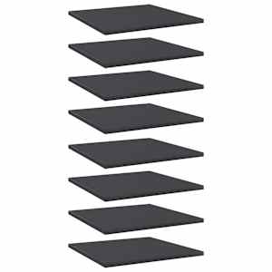 vidaXL riiuliplaadid 8 tk, hall, 40x40x1,5 cm, tehispuit