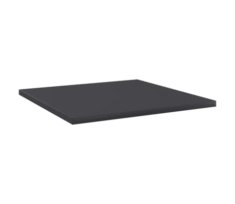 vidaXL B&uuml;cherregal-Bretter 8 Stk. Grau 40x40x1,5 cm Holzwerkstoff