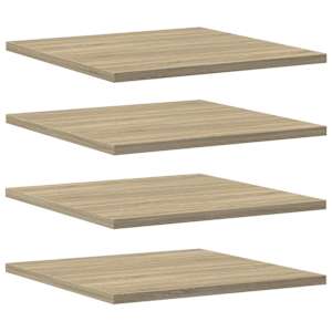 vidaXL riiuliplaadid 4 tk, Sonoma tamm, 40x40x1,5 cm, puitlaastplaat