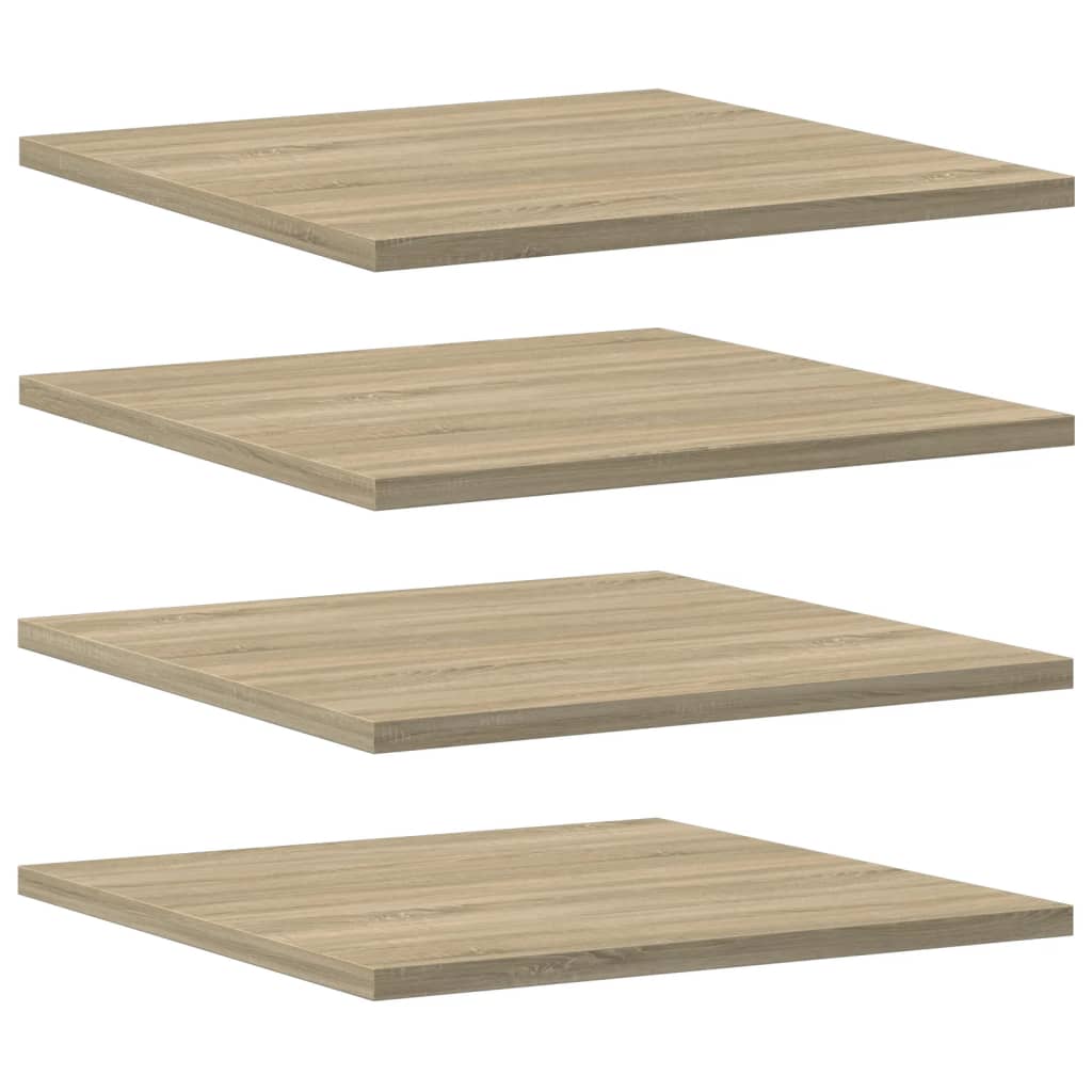 

vidaXL Bookshelf Boards 4 pcs Sonoma Oak 15.7"x15.7"x0.6" Engineered Wood