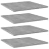vidaXL riiuliplaadid 4 tk, betoonhall, 40x40x1,5 cm, tehispuit