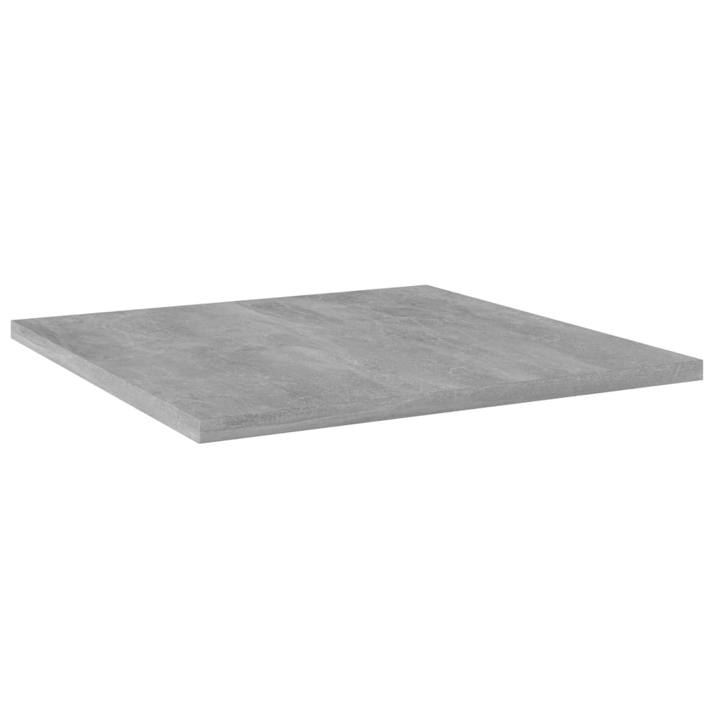 

vidaXL Wandschappen 4 st 40x40x1,5 cm spaanplaat betongrijs