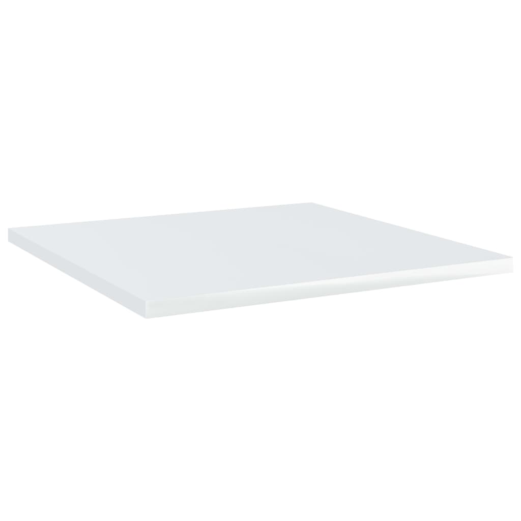 

vidaXL Wandschappen 4 st 40x40x1,5 cm spaanplaat hoogglans wit
