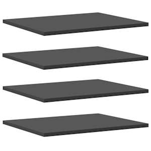 Přídavné police 4 ks šedé 40 x 50 x 1,5 cm dřevotříska - obrázek 2