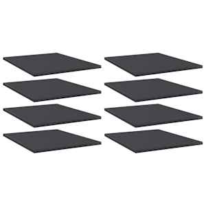 Dodatne police za omaro 8 kosov sive 40x50x1,5 cm iverna plošča