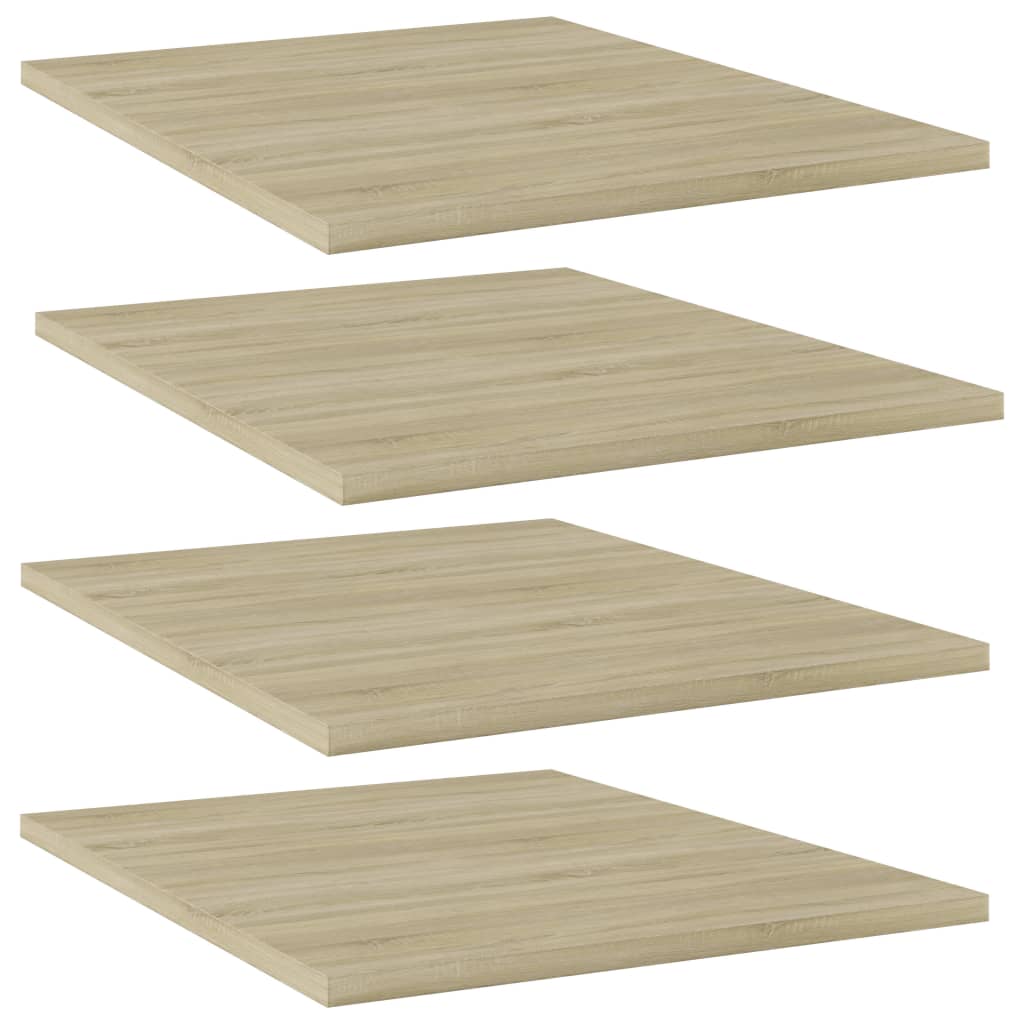 Image of vidaXL Bookshelf Boards 4 pcs Sonoma Oak 40x50x1.5 cm Engineered Wood