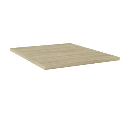 vidaXL Panneau de biblioth&egrave;que 4pcs Ch&ecirc;ne sonoma 40x50x1,5cm Agglom&eacute;r&eacute;