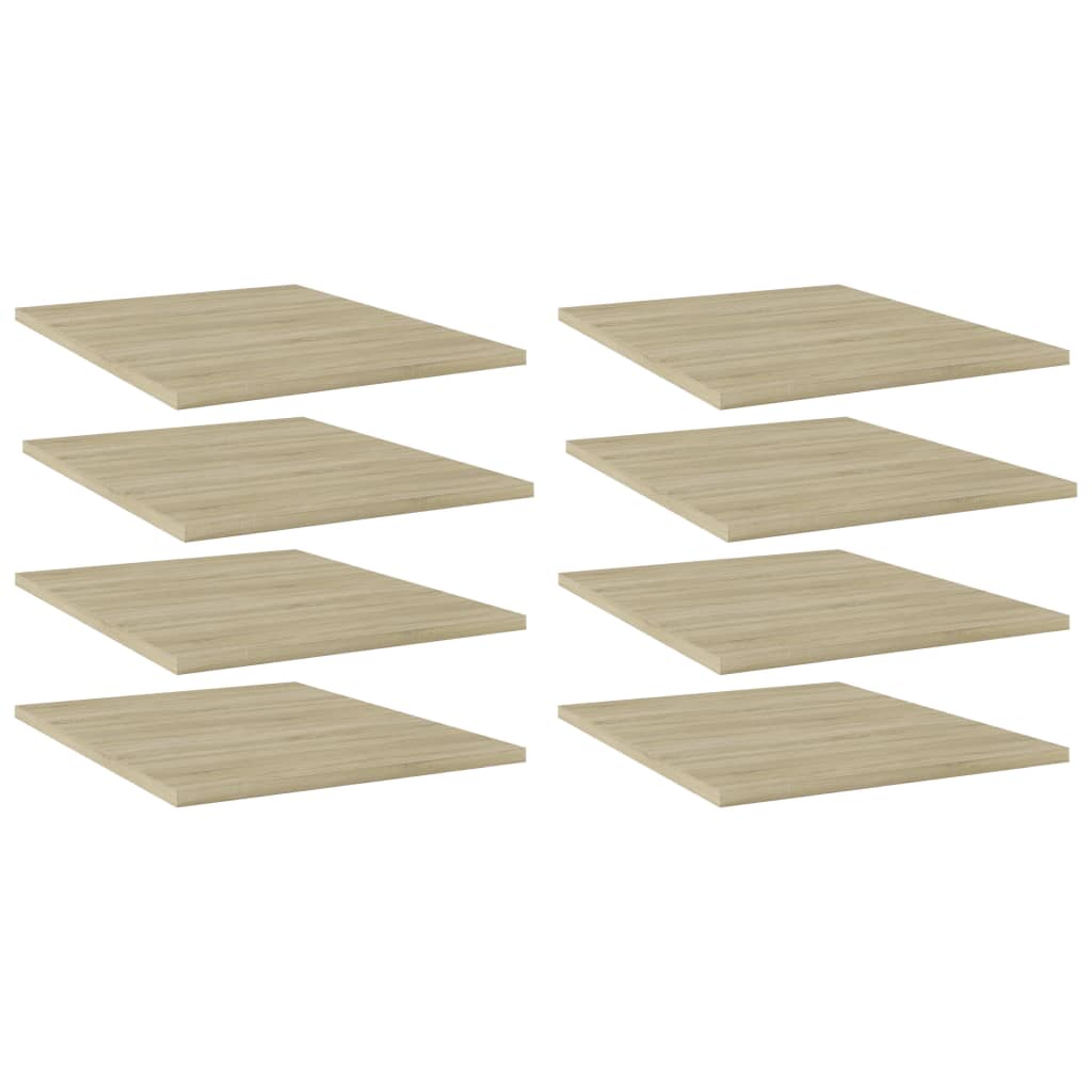 Photos - Display Cabinet / Bookcase VidaXL Bookshelf Boards 8 pcs Sonoma Oak 15.7"x19.7"x0.6" Engineered Wood 