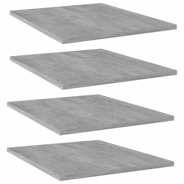 vidaXL riiuliplaadid 4 tk, betoonhall, 40x50x1,5 cm, tehispuit