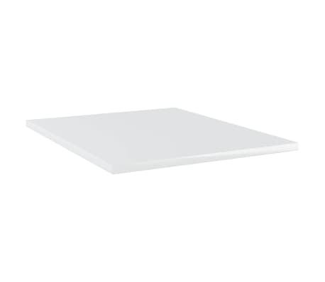 vidaXL Panneaux de biblioth&egrave;que 4 pcs blanc brillant bois d&rsquo;ing&eacute;nierie