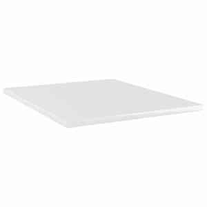 Police na knihy 4 ks bílé lesklé 40x50x1,5 cm kompozitní dřevo - obrázek 2