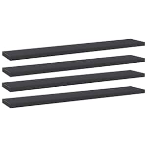 vidaXL riiuliplaadid 4 tk, hall, 60x10x1,5 cm, puitlaastplaat