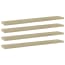  vidaXL 4 db sonoma-tölgy színű forgácslap könyvespolc 60 x 10 x 1,5 cm termék 2. képe
