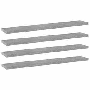 vidaXL riiuliplaadid 4 tk, betoonhall, 60x10x1,5 cm, tehispuit