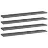 vidaXL riiuliplaadid 4 tk, hall, 60x10x1,5 cm, puitlaastplaat