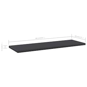Přídavné police 4 ks šedé 60 x 20 x 1,5 cm dřevotříska - obrázek 5