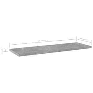 Přídavné police 8 ks betonově šedé 60 x 20 x 1,5 cm dřevotříska - obrázek 5