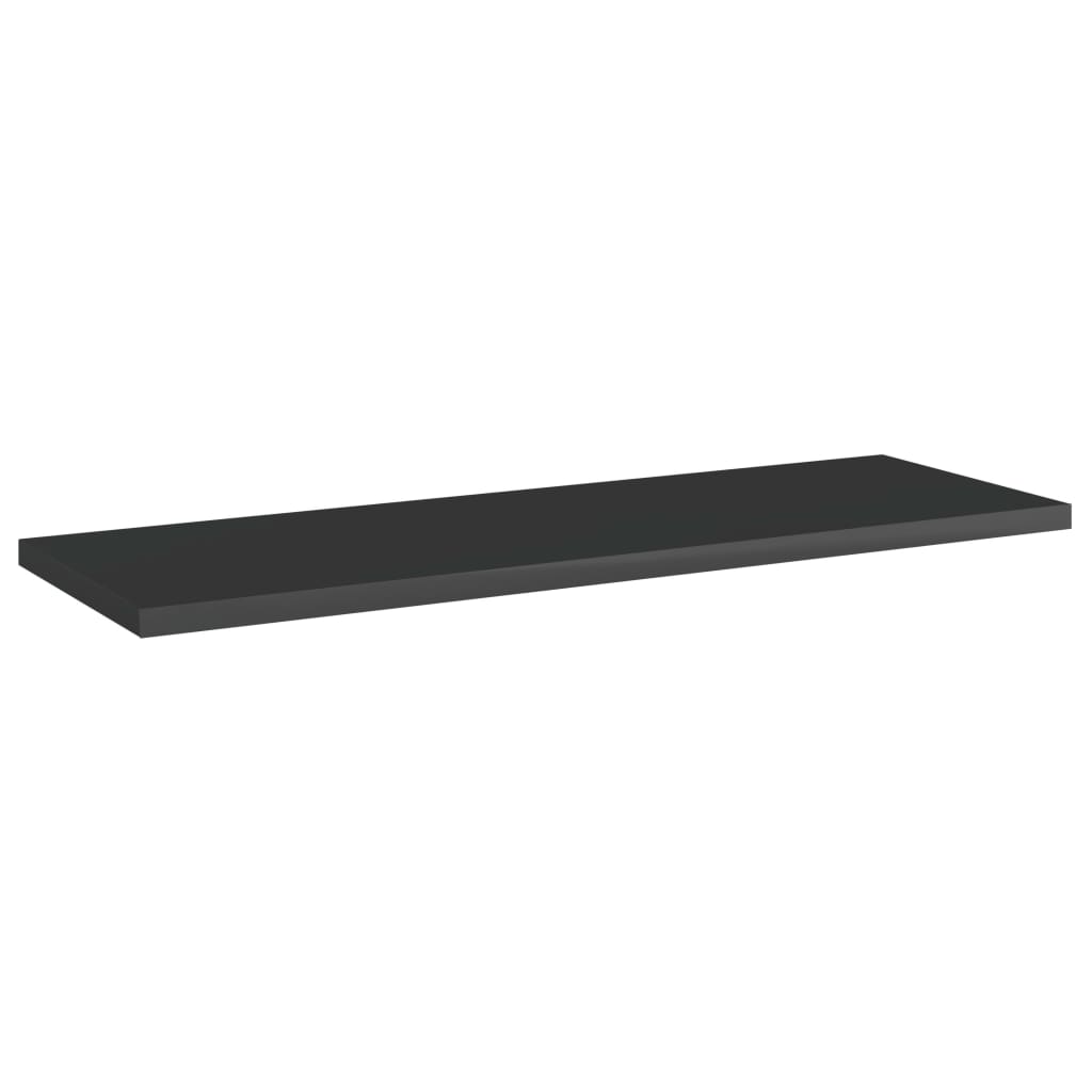 

vidaXL Wandschappen 8 st 60x20x1,5 cm spaanplaat hoogglans zwart