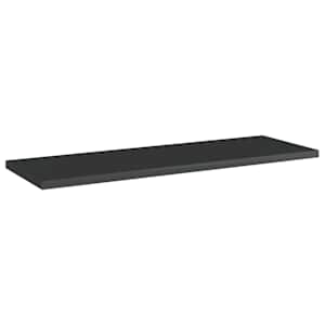 vidaXL Ahşap Plaka 8 Adet Parlak Siyah 60x20x1,5 cm Sunta